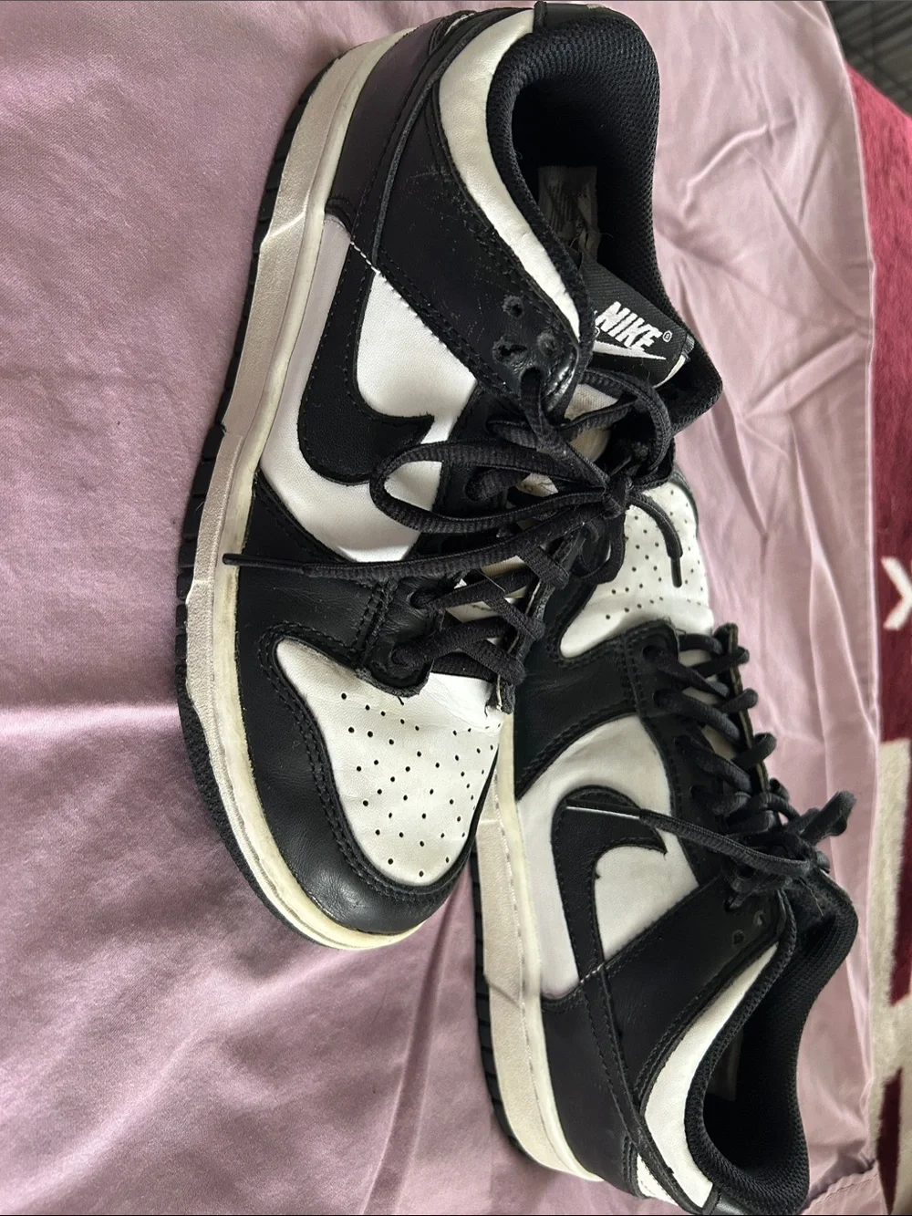 Nike ( Pandas) Black and White Sneakers Size 6 Youth